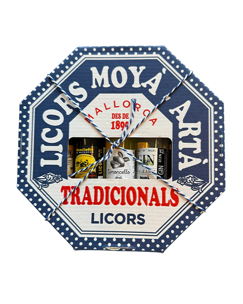 Licores Moya, "Ensaimada" -  Geschenkset blau