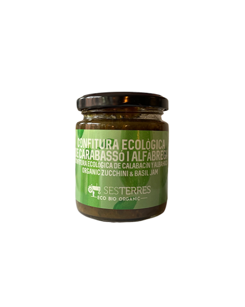 Ses Terres, Confitura ecologica de carabasso i alfabrega, Bio-Konfitüre aus Zucchini und Basilikum